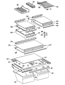 Shelf parts for Kenmore Refrigerator 363.9616781 (3639616781, 363 9616781) from AppliancePartsPros.com