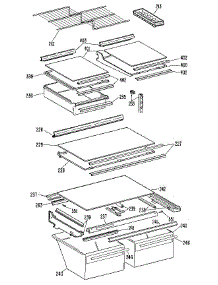 Shelf parts for Kenmore Refrigerator 363.9616783 (3639616783, 363 9616783) from AppliancePartsPros.com