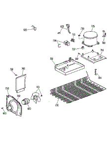 Unit parts for Kenmore Refrigerator 363.9616860 (3639616860, 363 9616860) from AppliancePartsPros.com