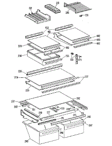 Shelf parts for Kenmore Refrigerator 363.9616860 (3639616860, 363 9616860) from AppliancePartsPros.com