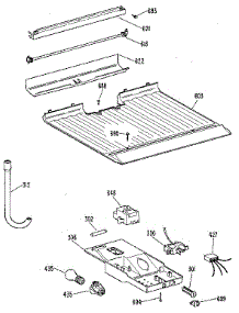 Freezer Floor & Control parts for Kenmore Refrigerator 363.9616860 (3639616860, 363 9616860) from AppliancePartsPros.com