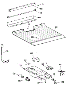 Freezer Floor & Control parts for Kenmore Refrigerator 363.9616865 (3639616865, 363 9616865) from AppliancePartsPros.com