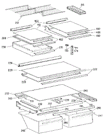 Shelf parts for Kenmore Refrigerator 363.9616865 (3639616865, 363 9616865) from AppliancePartsPros.com
