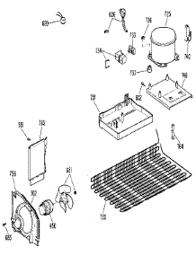 Unit parts for Kenmore Refrigerator 363.9616865 (3639616865, 363 9616865) from AppliancePartsPros.com