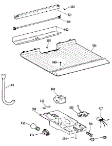 Compartment Separator parts for Kenmore Refrigerator 363.9616866 (3639616866, 363 9616866) from AppliancePartsPros.com