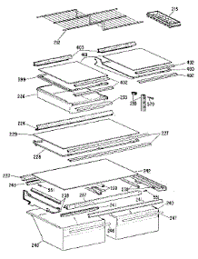 Shelf parts for Kenmore Refrigerator 363.9616866 (3639616866, 363 9616866) from AppliancePartsPros.com