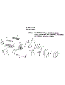 Icemaker parts for Kenmore Refrigerator 363.9628680 (3639628680, 363 9628680) from AppliancePartsPros.com