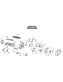 Icemaker parts for Kenmore Refrigerator 363.9631334 (3639631334, 363 9631334) from AppliancePartsPros.com