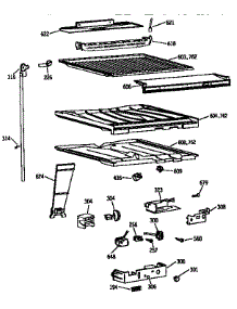 Compartment Separator Parts parts for Kenmore Refrigerator 363.9631336 (3639631336, 363 9631336) from AppliancePartsPros.com