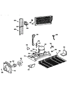Unit Parts parts for Kenmore Refrigerator 363.9631336 (3639631336, 363 9631336) from AppliancePartsPros.com
