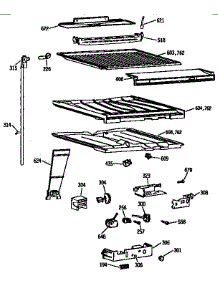 Compartment Separator Parts parts for Kenmore Refrigerator 363.9631485 (3639631485, 363 9631485) from AppliancePartsPros.com