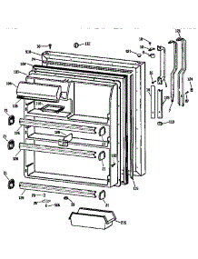 Fresh Food Door parts for Kenmore Refrigerator 363.9631485 (3639631485, 363 9631485) from AppliancePartsPros.com
