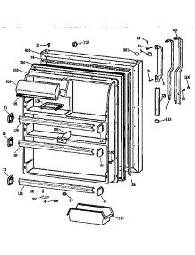 Fresh Food Door parts for Kenmore Refrigerator 363.9631516 (3639631516, 363 9631516) from AppliancePartsPros.com