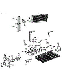 Unit Parts parts for Kenmore Refrigerator 363.9631516 (3639631516, 363 9631516) from AppliancePartsPros.com