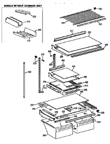 Shelf parts for Kenmore Refrigerator 363.9631517 (3639631517, 363 9631517) from AppliancePartsPros.com