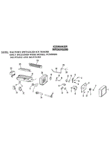 Icemaker parts for Kenmore Refrigerator 363.9631583 (3639631583, 363 9631583) from AppliancePartsPros.com