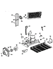 Unit Parts parts for Kenmore Refrigerator 363.9631585 (3639631585, 363 9631585) from AppliancePartsPros.com
