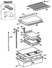 Shelf parts for Kenmore Refrigerator 363.9738513 (3639738513, 363 9738513) from AppliancePartsPros.com