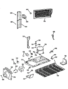 Unit parts for Kenmore Refrigerator 363.9738583 (3639738583, 363 9738583) from AppliancePartsPros.com
