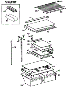Shelf parts for Kenmore Refrigerator 363.9738585 (3639738585, 363 9738585) from AppliancePartsPros.com