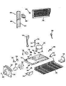 Unit parts for Kenmore Refrigerator 363.9738585 (3639738585, 363 9738585) from AppliancePartsPros.com