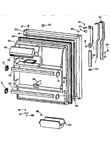 Fresh Food Door parts for Kenmore Refrigerator 363.9738586 (3639738586, 363 9738586) from AppliancePartsPros.com
