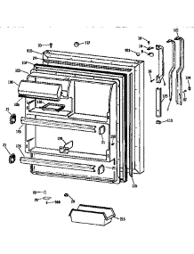 Fresh Food Door parts for Kenmore Refrigerator 363.9738587 (3639738587, 363 9738587) from AppliancePartsPros.com
