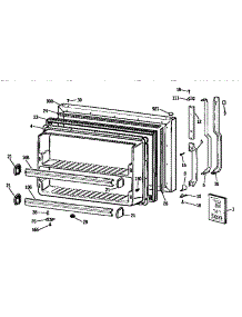 Freezer Door parts for Kenmore Refrigerator 363.9738589 (3639738589, 363 9738589) from AppliancePartsPros.com