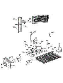 Unit parts for Kenmore Refrigerator 363.9738599 (3639738599, 363 9738599) from AppliancePartsPros.com