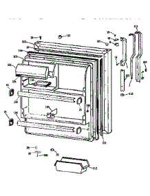 Fresh Food Door parts for Kenmore Refrigerator 363.9738715 (3639738715, 363 9738715) from AppliancePartsPros.com