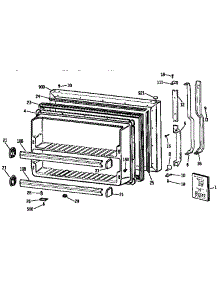 Freezer Door parts for Kenmore Refrigerator 363.9738717 (3639738717, 363 9738717) from AppliancePartsPros.com