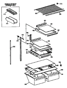 Shelf Parts parts for Kenmore Refrigerator 363.9738717 (3639738717, 363 9738717) from AppliancePartsPros.com