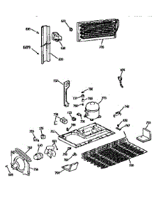 Unit parts for Kenmore Refrigerator 363.9738785 (3639738785, 363 9738785) from AppliancePartsPros.com