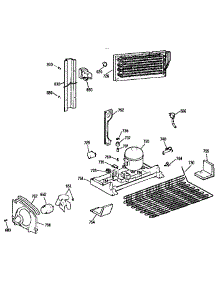 Unit parts for Kenmore Refrigerator 363.9738789 (3639738789, 363 9738789) from AppliancePartsPros.com