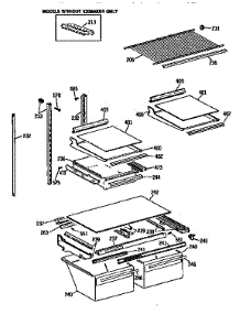 Shelf parts for Kenmore Refrigerator 363.9741784 (3639741784, 363 9741784) from AppliancePartsPros.com