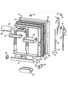 Fresh Food Door parts for Kenmore Refrigerator 363.9742813 (3639742813, 363 9742813) from AppliancePartsPros.com