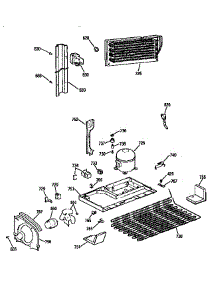 Unit parts for Kenmore Refrigerator 363.9742814 (3639742814, 363 9742814) from AppliancePartsPros.com