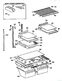 Shelf parts for Kenmore Refrigerator 363.9742884 (3639742884, 363 9742884) from AppliancePartsPros.com