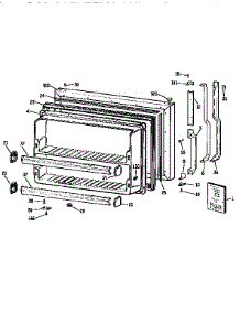 Freezer Door parts for Kenmore Refrigerator 363.9751513 (3639751513, 363 9751513) from AppliancePartsPros.com