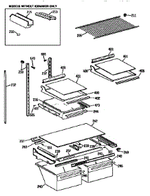 Shelf parts for Kenmore Refrigerator 363.9751610 (3639751610, 363 9751610) from AppliancePartsPros.com