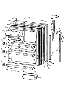Fresh Food Door parts for Kenmore Refrigerator 363.9751613 (3639751613, 363 9751613) from AppliancePartsPros.com