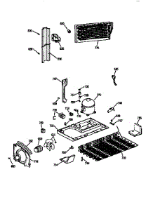 Unit parts for Kenmore Refrigerator 363.9751618 (3639751618, 363 9751618) from AppliancePartsPros.com
