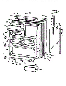Fresh Food Door parts for Kenmore Refrigerator 363.9751619 (3639751619, 363 9751619) from AppliancePartsPros.com
