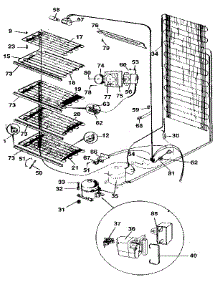 Liner parts for Kenmore Freezer 253.9206383 (2539206383, 253 9206383) from AppliancePartsPros.com