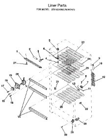 Liner parts for Kenmore Freezer 253.9209382 (2539209382, 253 9209382) from AppliancePartsPros.com