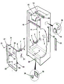 Liner parts for Kenmore Freezer 253.9215712 (2539215712, 253 9215712) from AppliancePartsPros.com