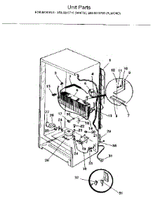 Unit parts for Kenmore Freezer 253.9215780 (2539215780, 253 9215780) from AppliancePartsPros.com