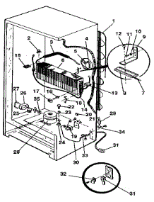 Unit parts for Kenmore Freezer 253.9215781 (2539215781, 253 9215781) from AppliancePartsPros.com