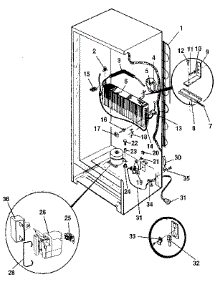 Unit parts for Kenmore Freezer 253.9218713 (2539218713, 253 9218713) from AppliancePartsPros.com