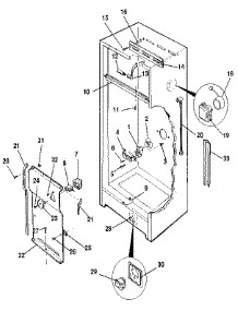 Liner parts for Kenmore Freezer 253.9218713 (2539218713, 253 9218713) from AppliancePartsPros.com